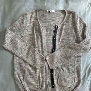 Sandro Women's Gray Cardigan Sweater